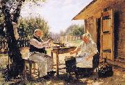 Vladimir Makovsky Making Jam oil painting reproduction